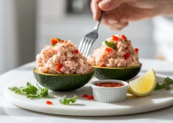 Avocado Stuffed with Crab Meat Recipe