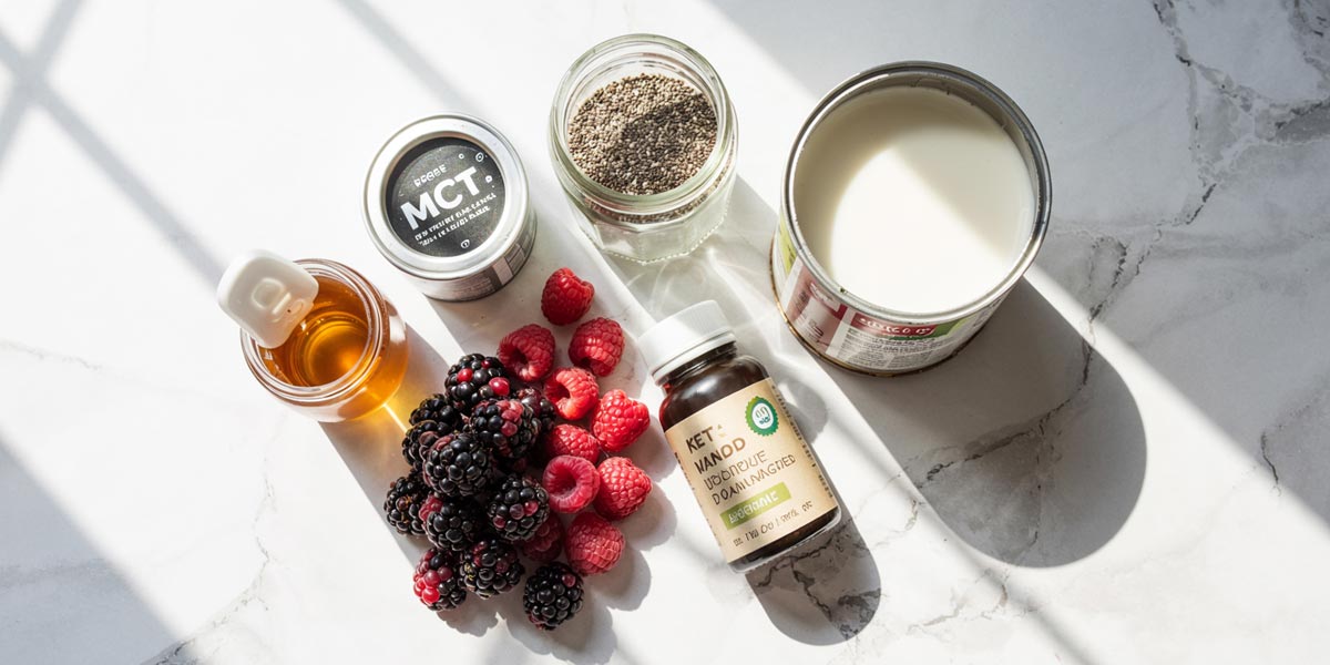 Berry Coconut Keto Smoothie Ingredients