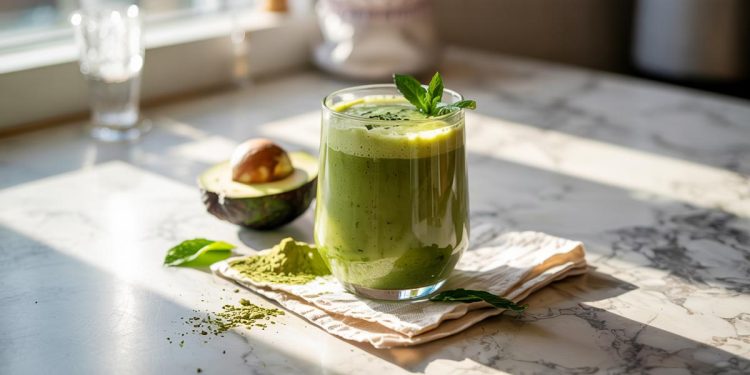 Keto Matcha Avocado-Coconut Milk Smoothie