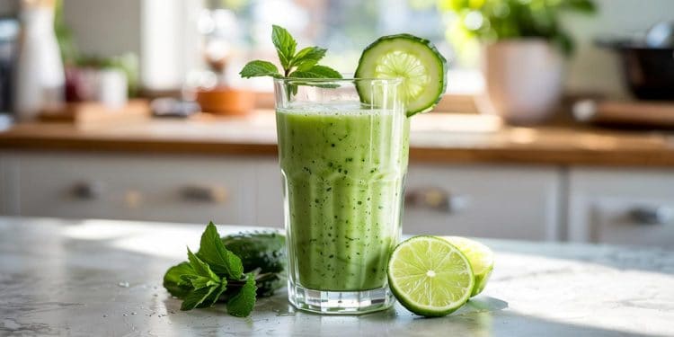 Refreshing Cucumber Lime Keto Smoothie Recipe