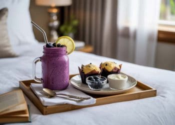 Keto Lemon Blueberry Smoothie