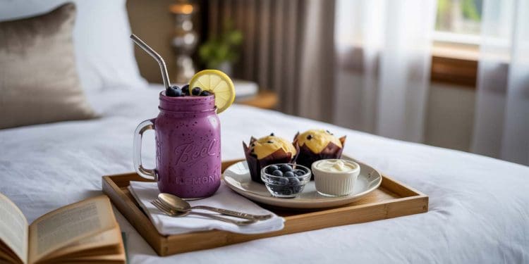 Keto Lemon Blueberry Smoothie